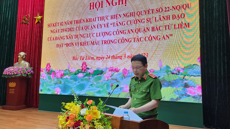 Hà Nội: Tăng cường sự lãnh đạo của Đảng xây dựng lực lượng Công an quận Bắc Từ Liêm đạt đơn vị kiểu mẫu