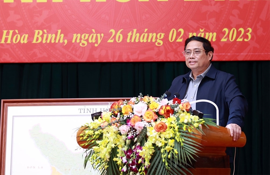 Kết luận của Thủ tướng Chính phủ Phạm Minh Chính tại buổi làm việc với lãnh đạo tỉnh Hòa Bình