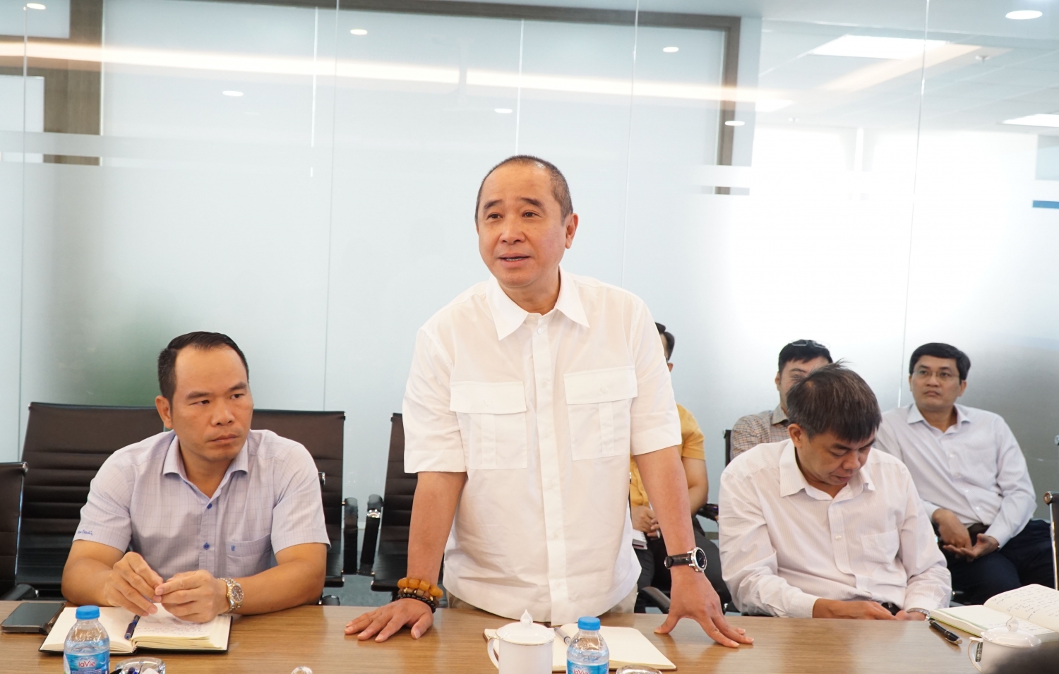 Tổng Giám đốc PQ POC Bùi Vạn Thuận phát biểu tại buổi làm việc