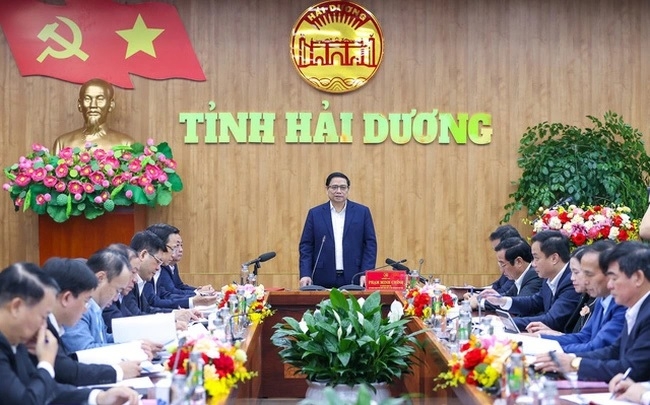 Kết luận của Thủ tướng Phạm Minh Chính tại buổi làm việc với lãnh đạo tỉnh Hải Dương