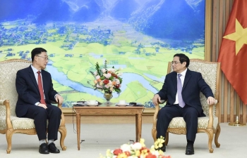 Thủ tướng Phạm Minh Chính tiếp Bí thư Khu ủy Quảng Tây, Trung Quốc