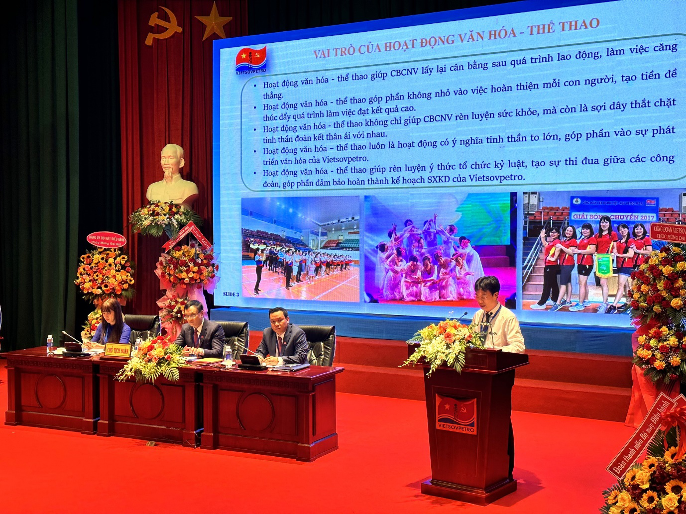 Công đoàn cơ sở Bộ máy Điều hành Liên doanh Việt - Nga Vietsovpetro tổ chức thành công Đại hội Đại biểu lần thứ XIV