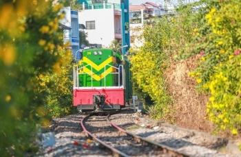 TPHCM biến đường sắt thành đường hoa dài nhất Việt Nam