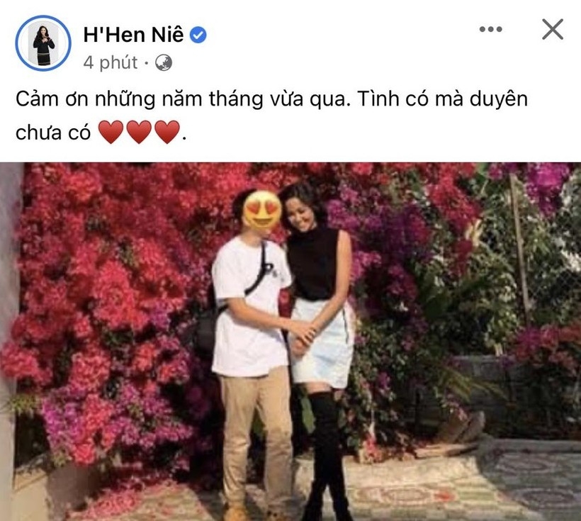 H'Hen Niê thông báo đã chia tay bạn trai