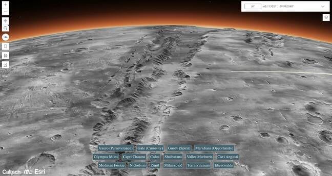 Chiêm ngưỡng bề mặt Sao Hỏa với chất lượng 3D giống Google Earth