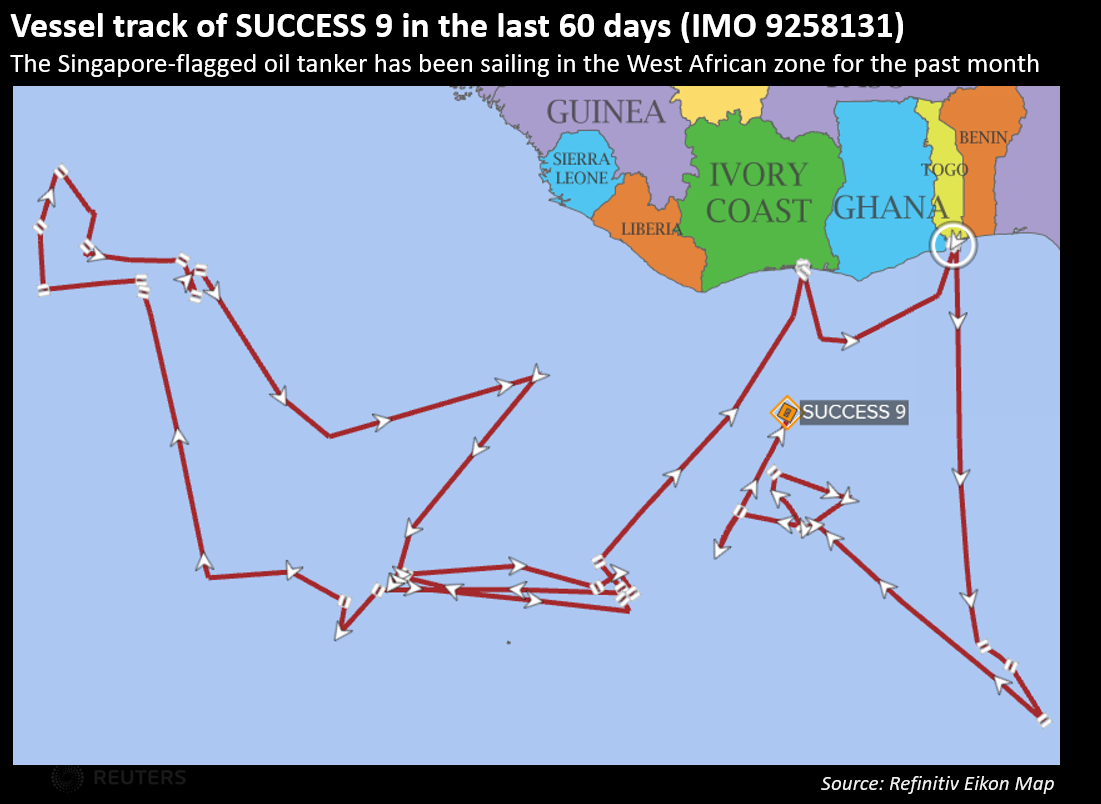 Tàu chở dầu Singapore mất tích ngoài khơi Tây Phi