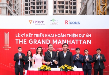 Novaland, TPBank và Ricons ký hợp tác triển khai hoàn thiện Dự án The Grand Manhattan