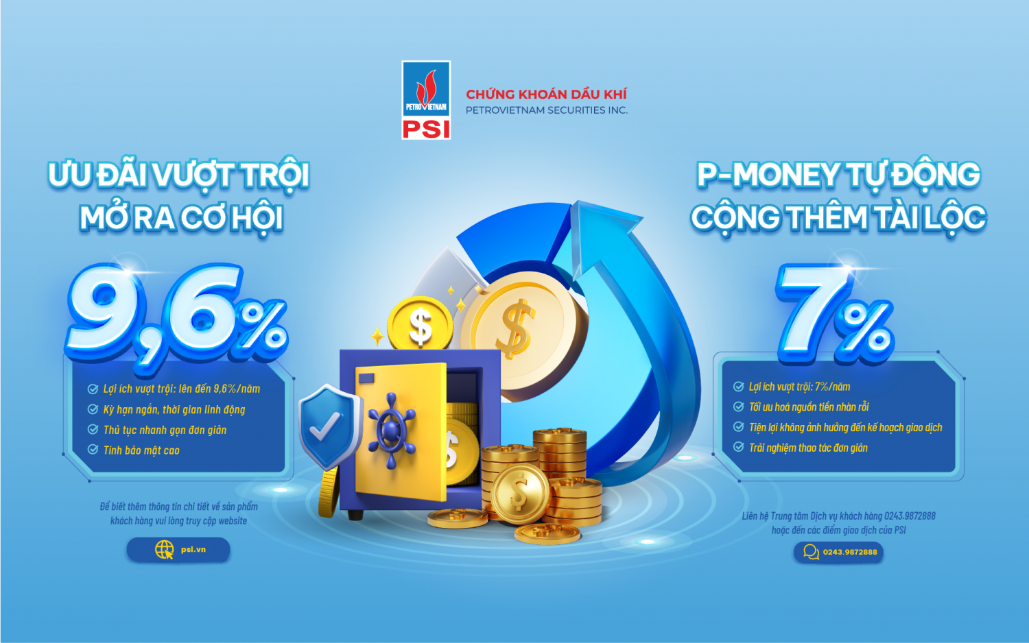 PSI ra mắt chương trình ưu đãi tối ưu lợi ích cho khách hàng