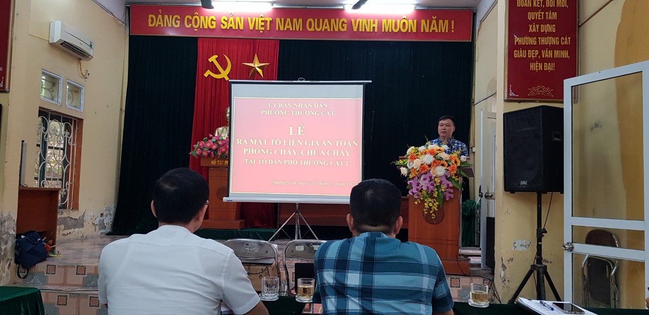 Quận Bắc Từ Liêm (Hà Nội): Thành lập Tổ liên gia an toàn PCCC tại phường Thượng Cát