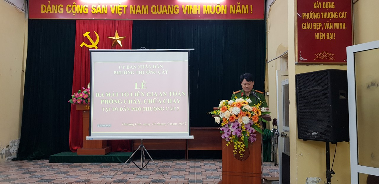 Quận Bắc Từ Liêm (Hà Nội): Thành lập Tổ liên gia an toàn PCCC tại phường Thượng Cát