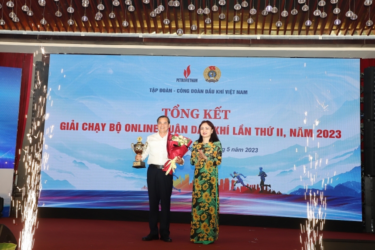 CĐ DKVN tổng kết và trao Giải chạy bộ online Xuân Dầu khí 2023