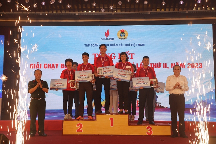 CĐ DKVN tổng kết và trao Giải chạy bộ online Xuân Dầu khí 2023