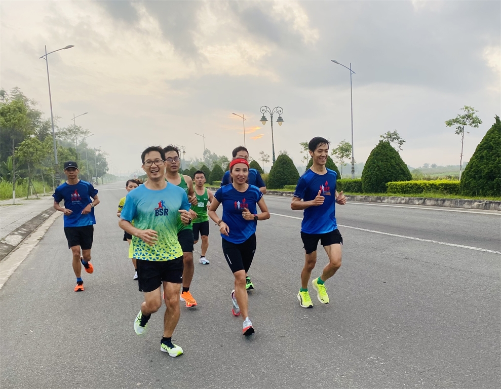 BSR - Đơn vị tiên phong trong phong trào chạy bộ tại Quảng Ngãi