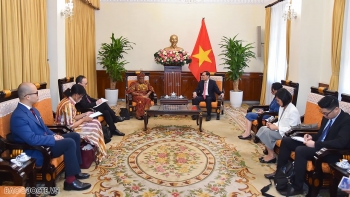 Bộ trưởng Ngoại giao Bùi Thanh Sơn tiếp Tổng Giám đốc Tổ chức thương mại thế giới