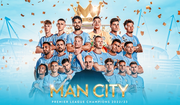 Man City chính thức trở thành "tân vương" Premier League mùa giải 2022-2023