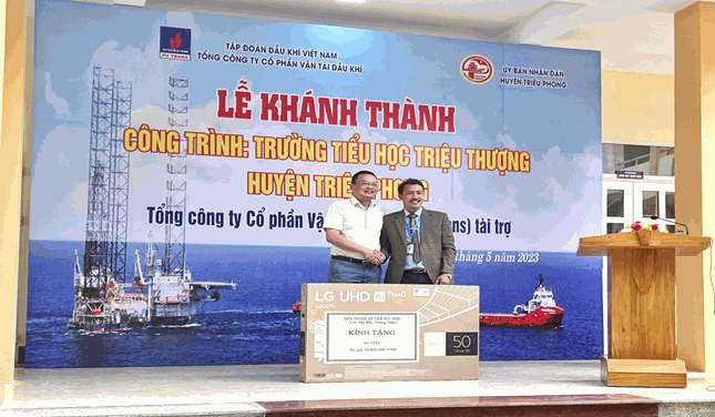 PVTrans tài trợ gần 3 tỷ đồng xây các công trình tại Trường Tiểu học xã Triệu Thượng, tỉnh Quảng Trị