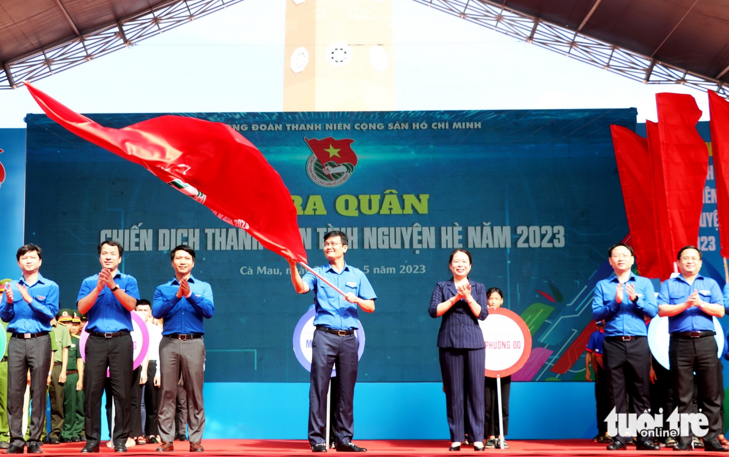 Trung ương Đoàn tổ chức lễ ra quân Chiến dịch Thanh niên tình nguyện hè 2023 tại Cà Mau
