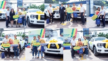 Phân bón Cà Mau trao tặng 7 xe bán tải cho khách hàng xuất sắc