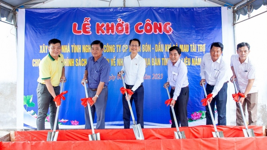 Phân bón Cà Mau trao tài trợ xây 80 căn nhà tình nghĩa tại Bạc Liêu