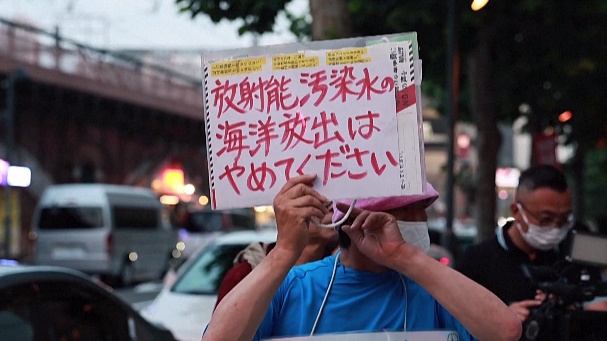 Làn sóng biểu tình tiếp tục phản đối khi Nhật chuẩn bị xả nước nhiễm hạt nhân
