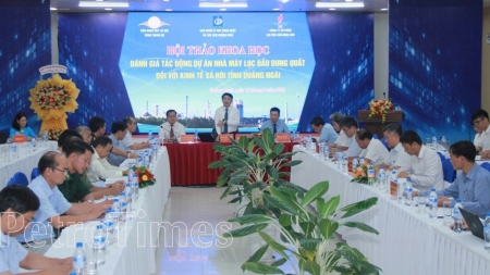Đánh giá tác động NMLD Dung Quất đối với kinh tế xã hội tỉnh Quảng Ngãi