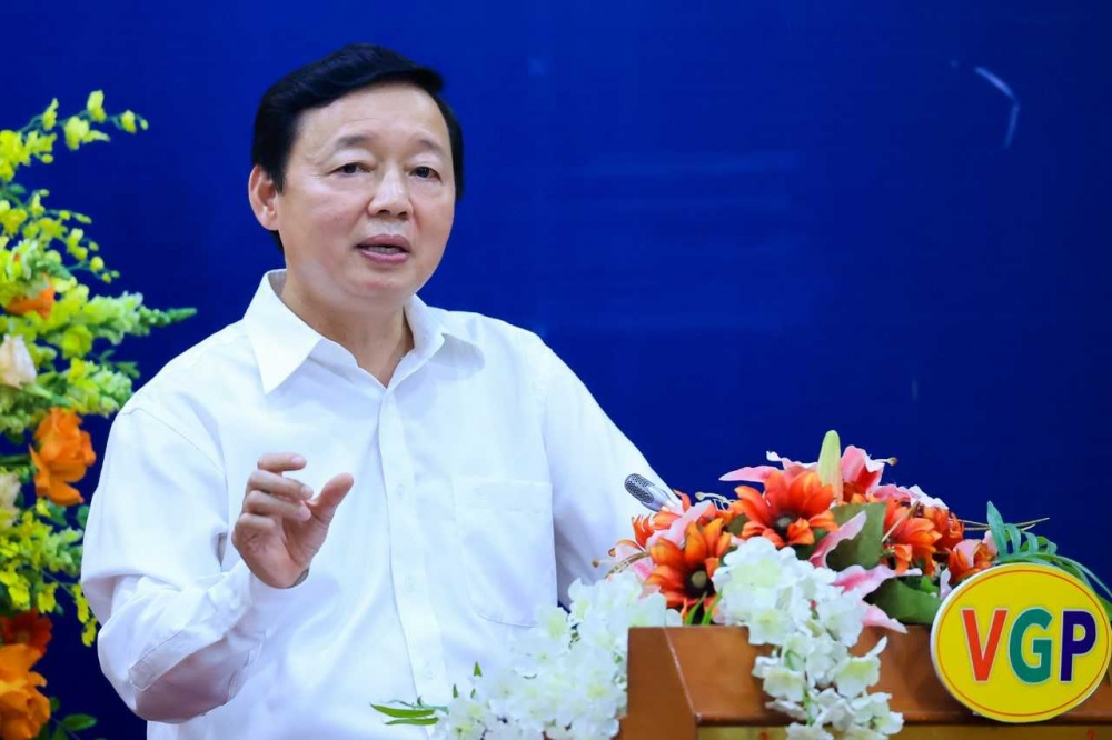 Phó Thủ tướng Trần Hồng Hà phát biểu tại buổi gặp mặt.