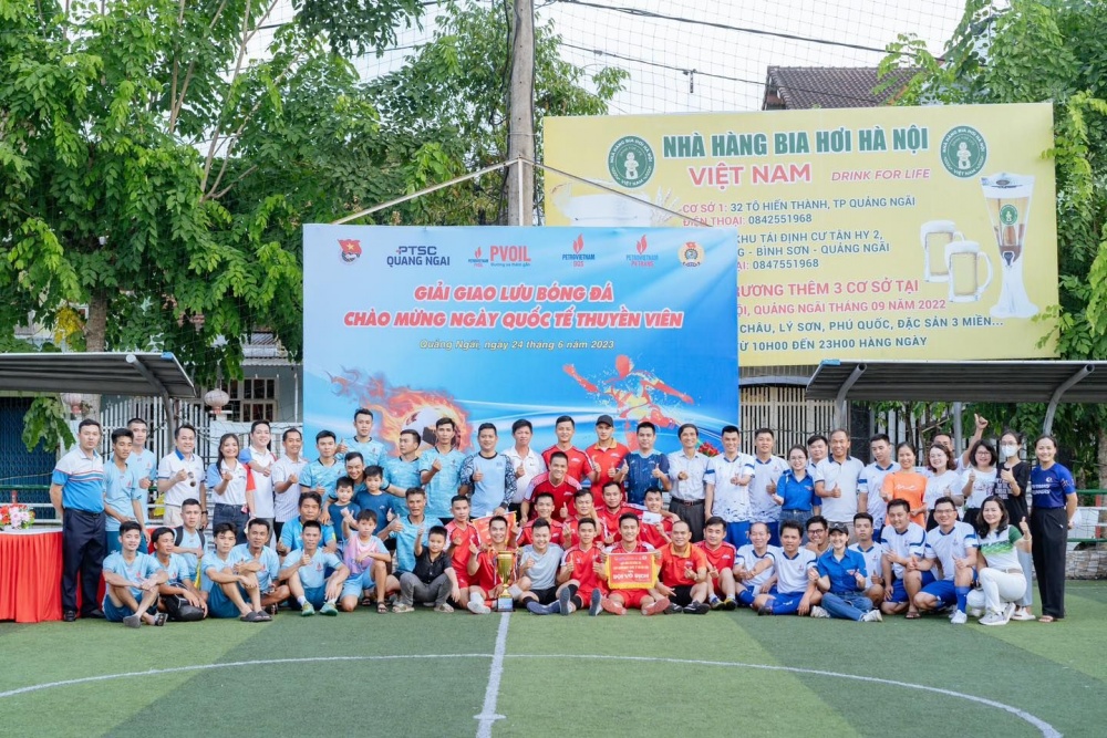 PVTrans tổ chức giao lưu bóng đá chào mừng Ngày Quốc tế Thuyền viên