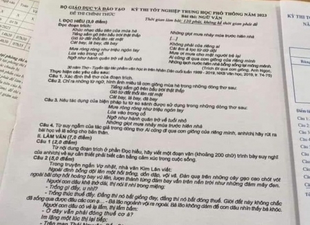 Nghi vấn lộ đề thi tốt nghiệp THPT môn Ngữ văn: Bộ GD&ĐT đã nắm bắt thông tin, Bộ Công an vào cuộc xác minh