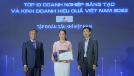 Petrovietnam cùng nhiều doanh nghiệp thành viên được vinh danh "Doanh nghiệp Sáng tạo và Kinh doanh hiệu quả Việt Nam năm 2023"