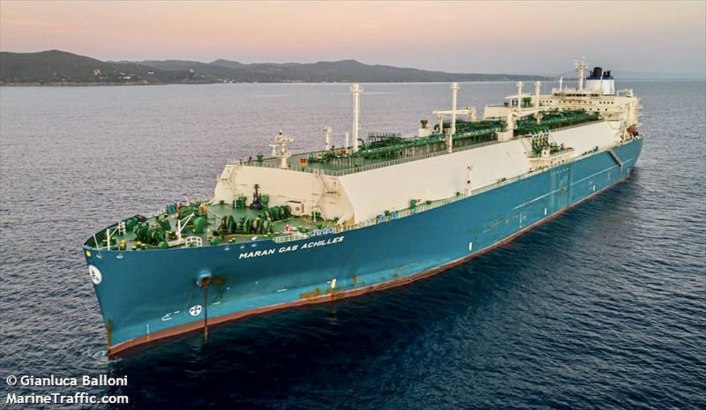 tàu Maran Gas Achilles chở theo 70.000 tấn LNG