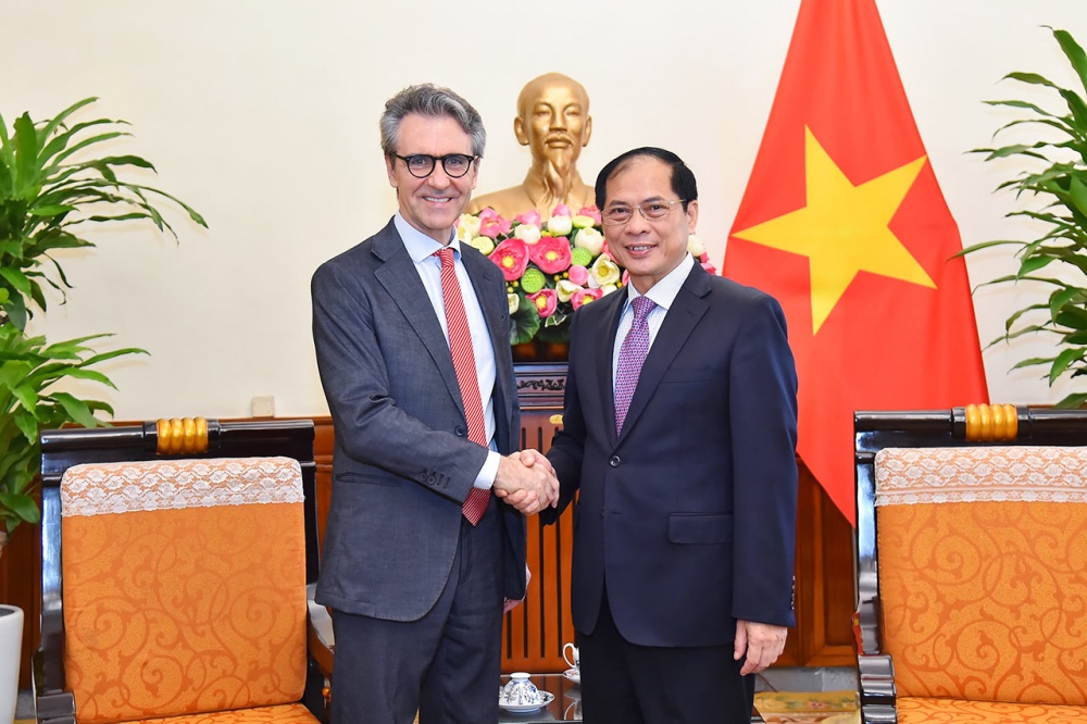 Bộ trưởng Bùi Thanh Sơn tiếp Đại sứ, Trưởng Phái đoàn Liên minh châu Âu