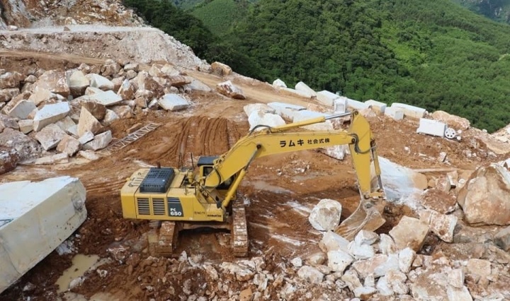 Nghệ An: Xử phạt Công ty Quỳnh Giang do khai thác khoáng sản trái phép