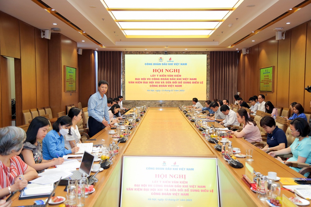 CĐ DKVN tổ chức Hội nghị lấy ý kiến Văn kiện Đại hội VII Công đoàn Dầu khí Việt Nam Các sự kiện nổi bật của Petrovietnam trong tuần từ ngày 9/7 đến 16/7/2023