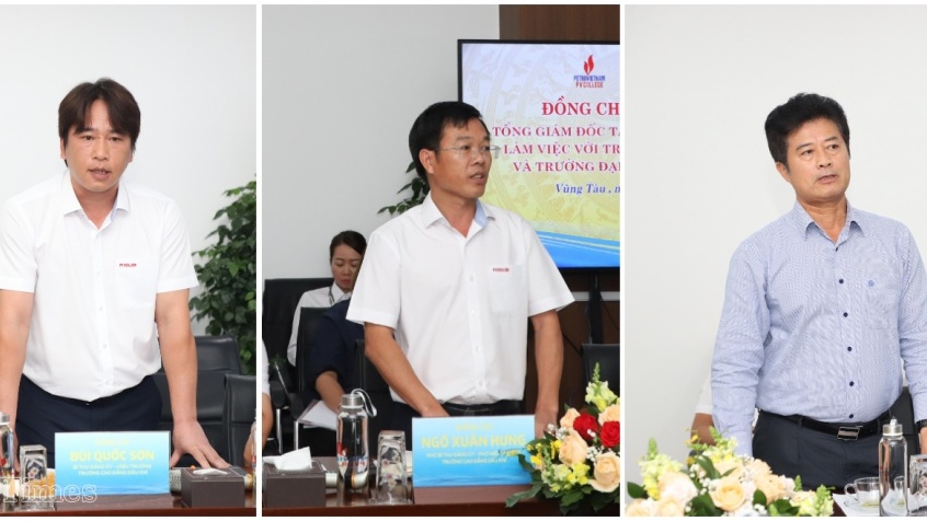 Tổng Giám đốc Petrovietnam Lê Mạnh Hùng làm việc với PVCollege: Điều chỉnh phạm vi đào tạo phù hợp với mục tiêu lớn của Tập đoàn