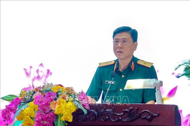 Thiếu tướng Huỳnh Văn Ngon được bổ nhiệm giữ chức Phó chính ủy Quân khu 9. Ảnh: TTXVN 