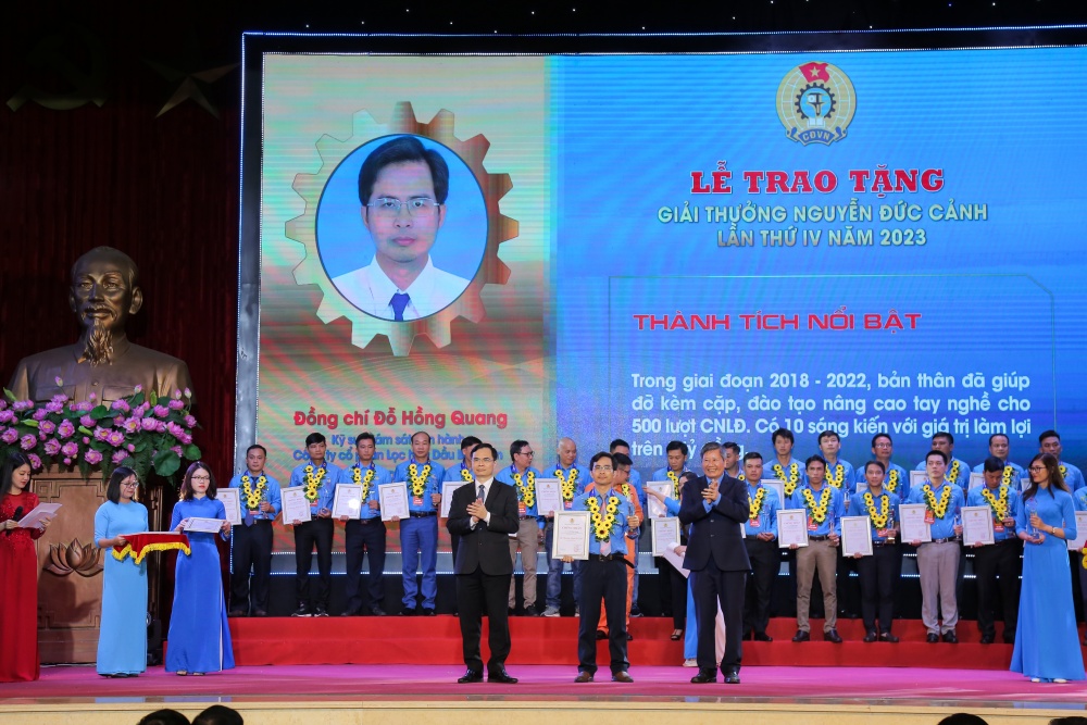5 người lao động Dầu khí tiêu biểu nhận Giải thưởng Nguyễn Đức Cảnh lần thứ IV
