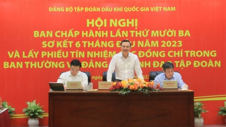 Đảng bộ Tập đoàn tổ chức Hội nghị Ban chấp hành lần thứ 13, sơ kết  6 tháng đầu năm, triển khai nhiệm vụ 6 tháng cuối năm 2023