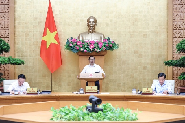 Thủ tướng Phạm Minh Chính chủ trì phiên họp Chính phủ chuyên đề về xây dựng pháp luật tháng 7/2023.