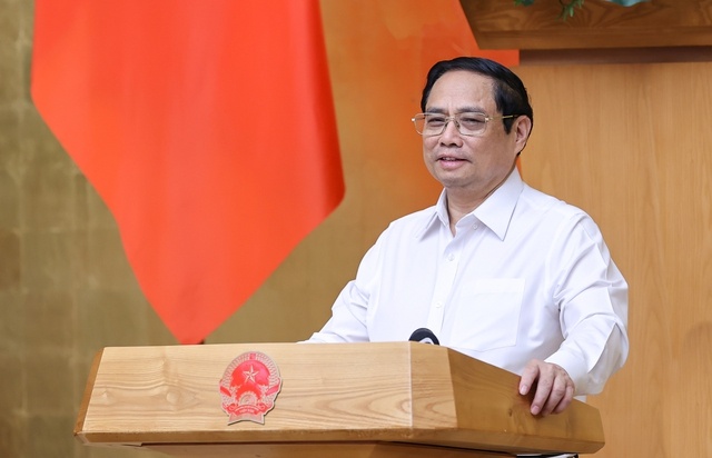 Thủ tướng Phạm Minh Chính phát biểu ý kiến tại phiên họp.