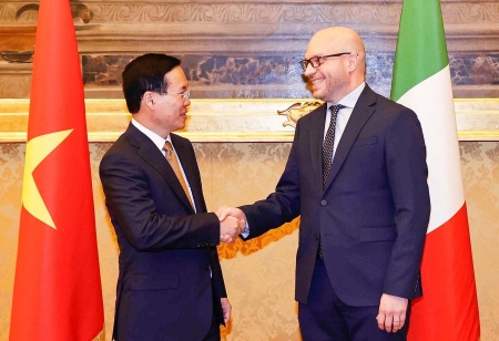 Việt Nam luôn coi trọng quan hệ Đối tác chiến lược với Italy
