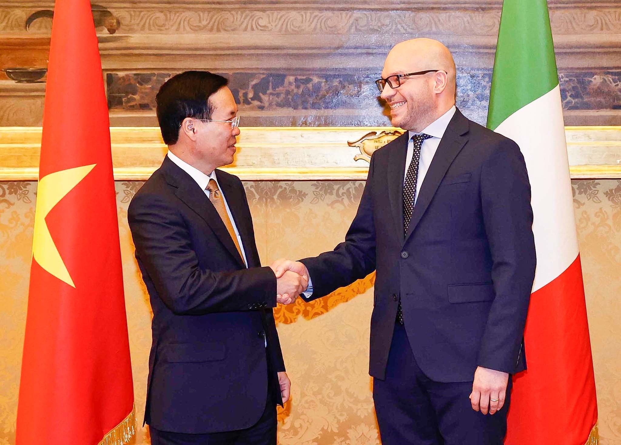 Việt Nam-Italy: Nhất trì đẩy mạnh hợp tác lập pháp giữa hai nước