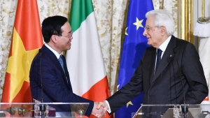 Việt Nam-Italy ra Tuyên bố chung về Tăng cường quan hệ đối tác chiến lược