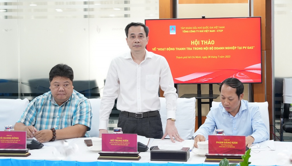 Đồng chí Đỗ Trung Kiên – Phó Vụ trưởng Vụ Hợp tác quốc tế Thanh tra Chính phủ Việt Nam nhắc lại tiến trình 20 năm phối hợp ngành thanh tra 2 nước