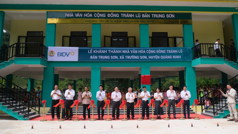 BIDV xây tặng nhà văn hóa cộng đồng tránh lũ tại Quảng Bình