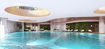 Bể bơi 4 mùa trên cao - Đặc quyền thượng lưu "như khách sạn" của giới nhà giàu Bắc Giang