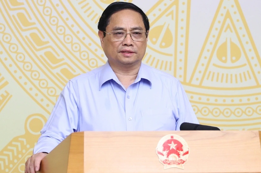 Thủ tướng Phạm Minh Chính phát biểu kết luận Hội nghị (Ảnh: Đoàn Bắc).