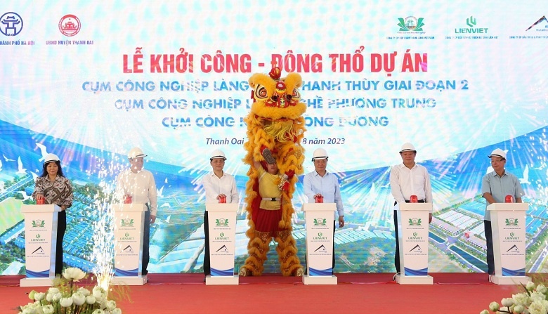 Hà Nội khởi công, động thổ 3 cụm công nghiệp tại huyện Thanh Oai