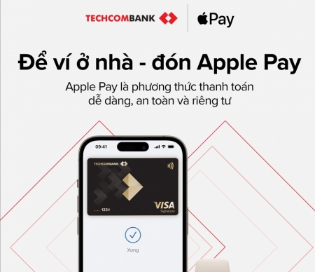 Techcombank giới thiệu Apple Pay: Phương thức thanh toán an toàn, bảo mật và riêng tư hơn