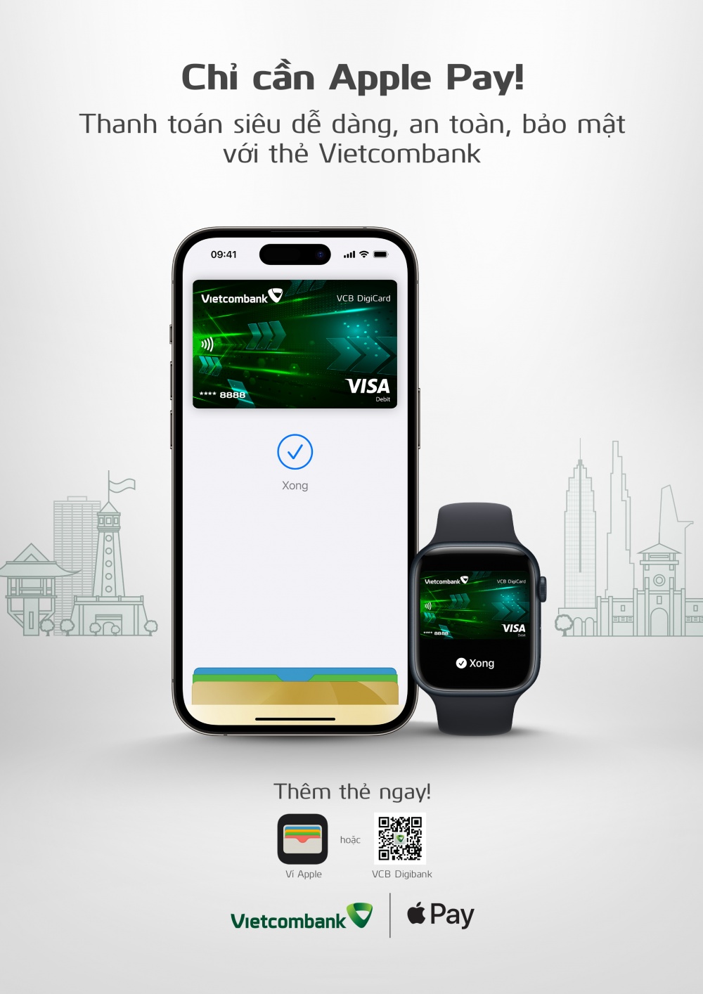 Vietcombank giới thiệu Apple Pay đến khách hàng