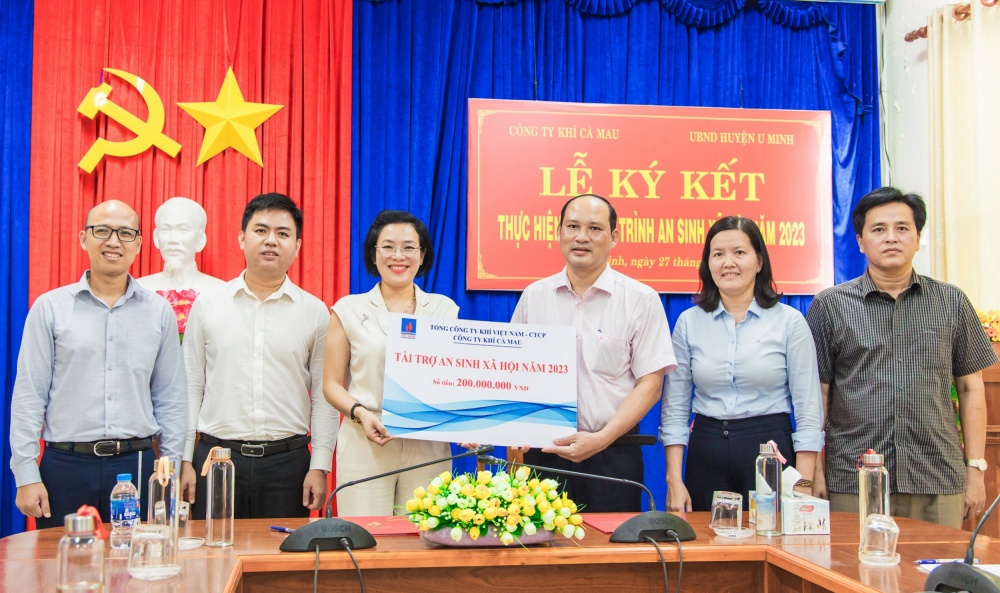 KCM phối hợp cùng UBND huyện U Minh tổ chức Lễ ký kết tài trợ An sinh xã hội năm 2023